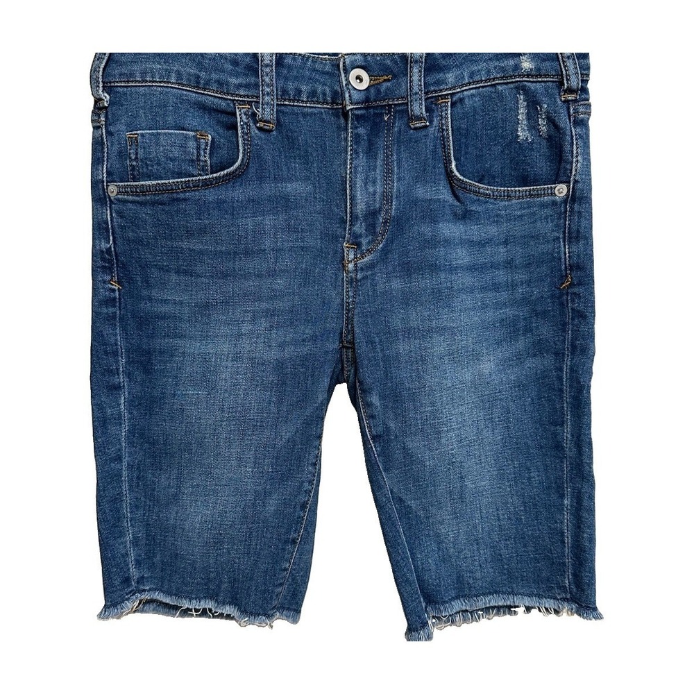 Anthropologie Pilcro & The Letterpress Women's Blue Denim Shorts High Rise Sz 26